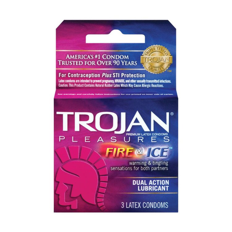 (image for) Trojans Pleasures Fire & Ice - 3 pk