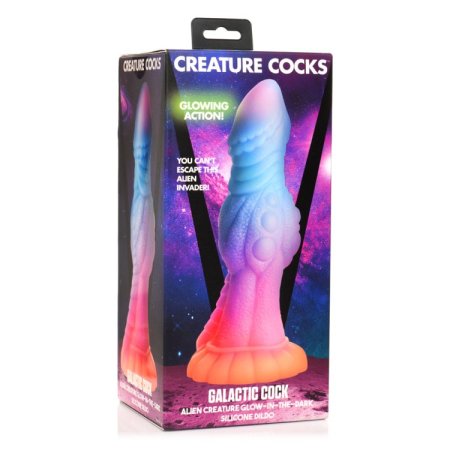 (image for) Galactic Cock Alien Glow-In-Dark Dildo