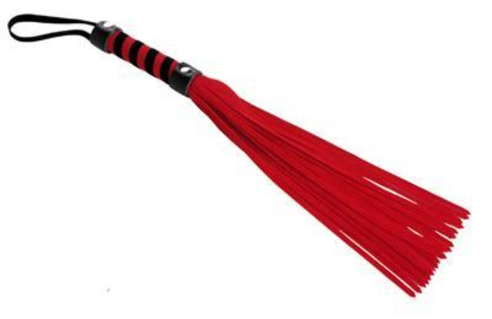 (image for) Short Suede Flogger - Red/Black