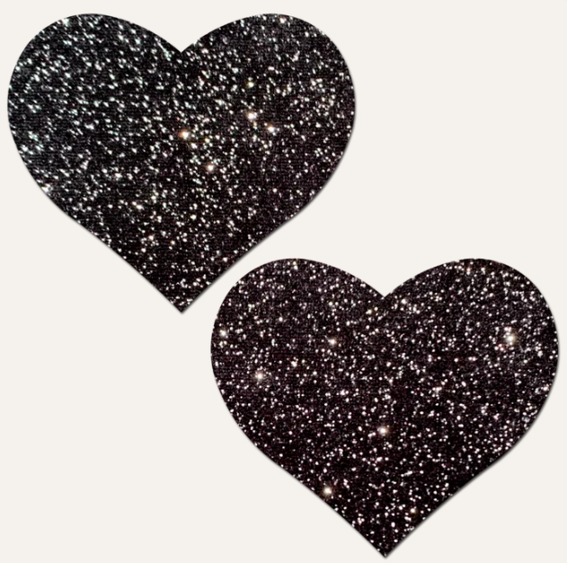 (image for) Pastease Heart Sparkle Black