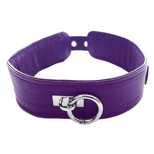 (image for) Classic Leather Collar - Purple