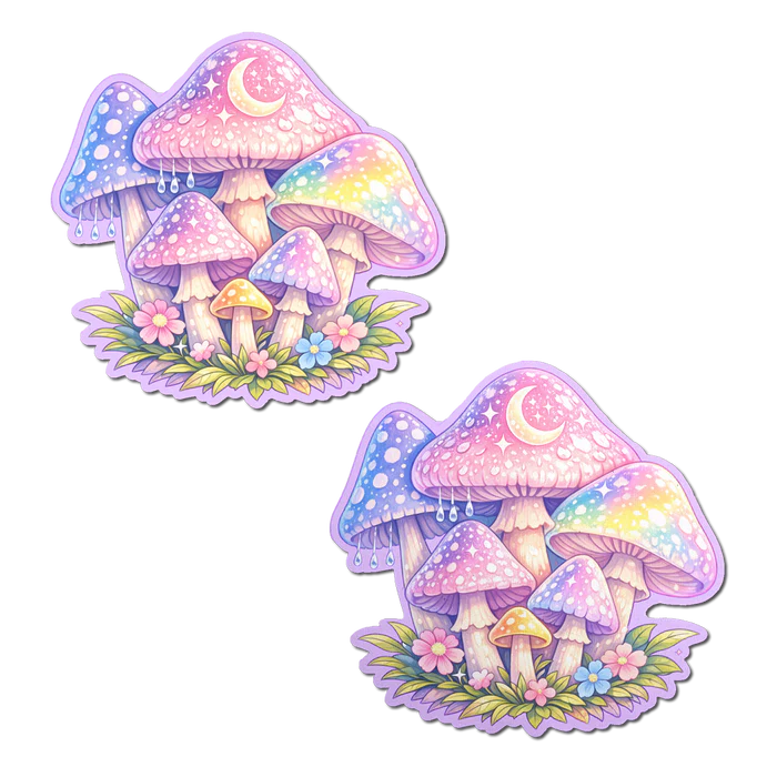 (image for) Pastel Celestial Fairycore Mushroom Breast Pasties