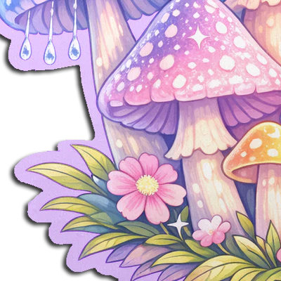(image for) Pastel Celestial Fairycore Mushroom Breast Pasties