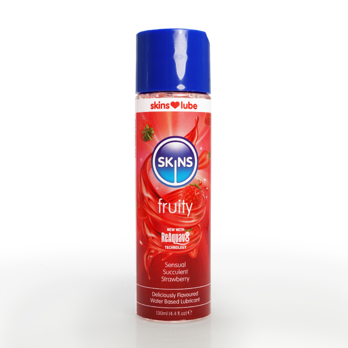 (image for) Skins Strawberry Water Based Lubricant 4.4 fl oz